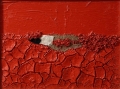Composizione n. 1 di cretto rosso e quarzo
