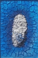 Cretto azzurro e ovale bianco
