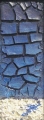 Cretto azzurro e trucioli bianchi